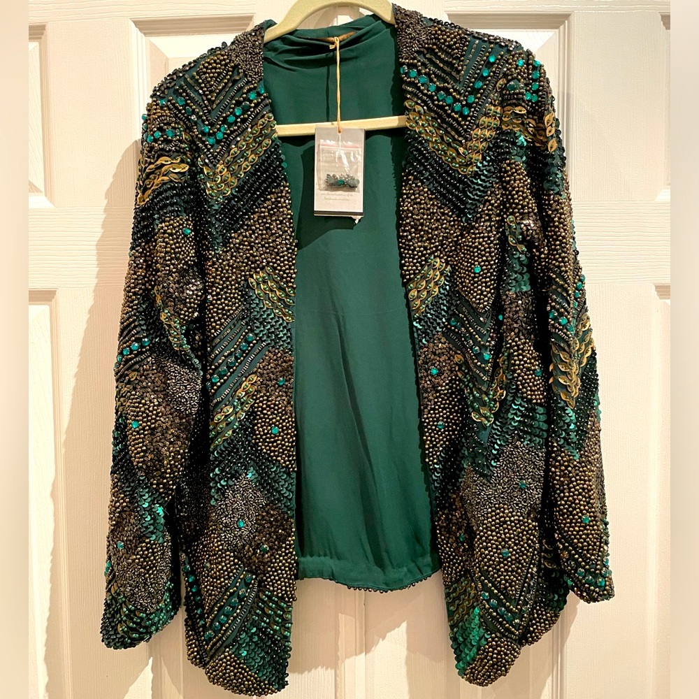 ZARA Beaded Blazer NWT